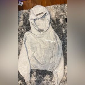 Fear of God Essentials Gray Kids Hoodie